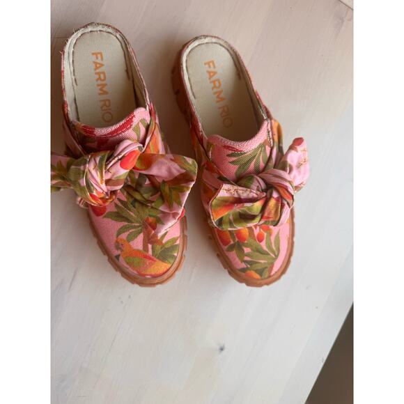 FARM RIO pink Bow Mule Sneaker size 6 - Picture 4 of 12